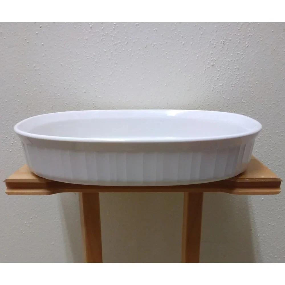 Vintage CorningWare F-6-B French White Casserole Baking Dish